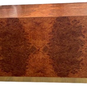 Custom Made in USA Genuine Burl Wood Coffee Table Cube Cocktail Table American Made Furniture