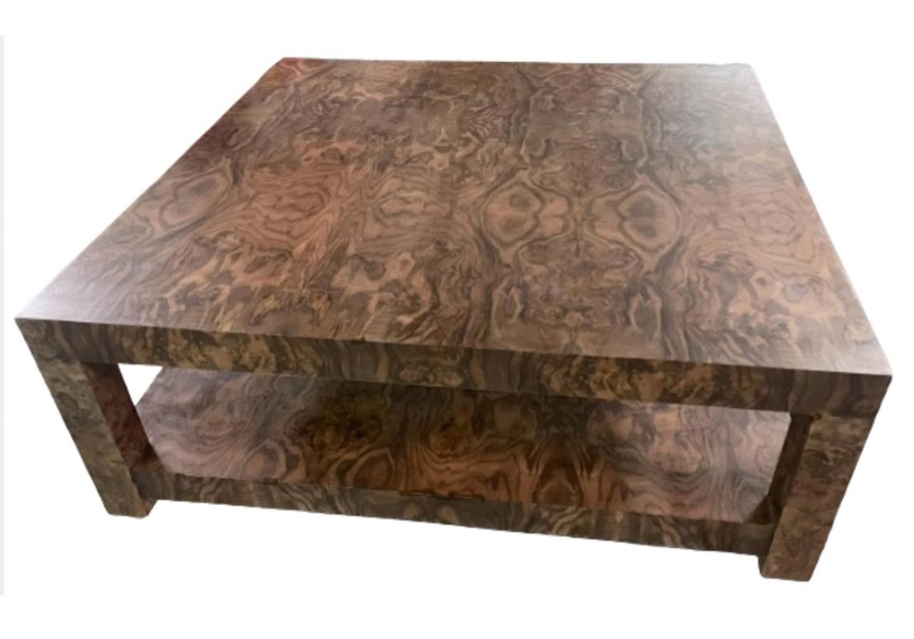 Custom Made to Order Genuine Burl Wood Coffee Table Cocktail Table Custom Made Furniture Made in USA