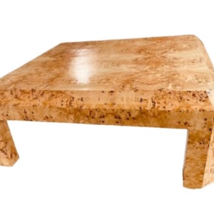 Custom Made to Order Genuine Burl Wood Coffee Table Cocktail Table Custom Made Furniture Made in USA