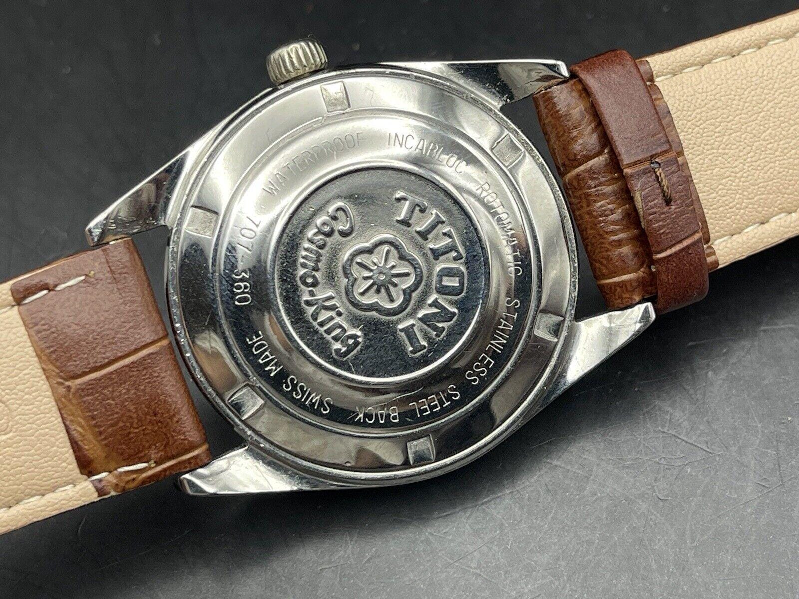 Vintage Titoni Cosmo King 25 Jewels Champagne Dial 36mm Mens Watch ETA Swiss Etsy Canada