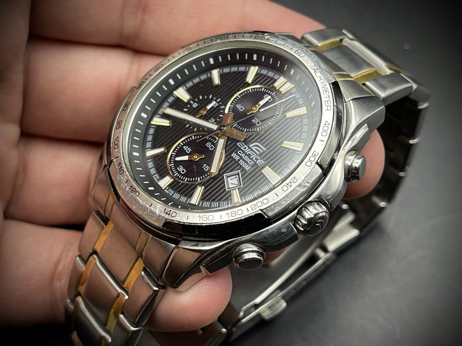 Edifice casio wr100m gold price best sale