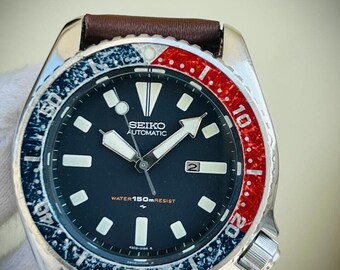 SEIKO 5 Sports pepsi Automatic Diver SRPD53K1 4R36 07G0 Etsy Canada