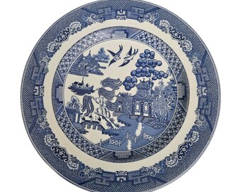 Johnson Bros Blue Willow Salad Plates Set of 4 Made in England Blue White China