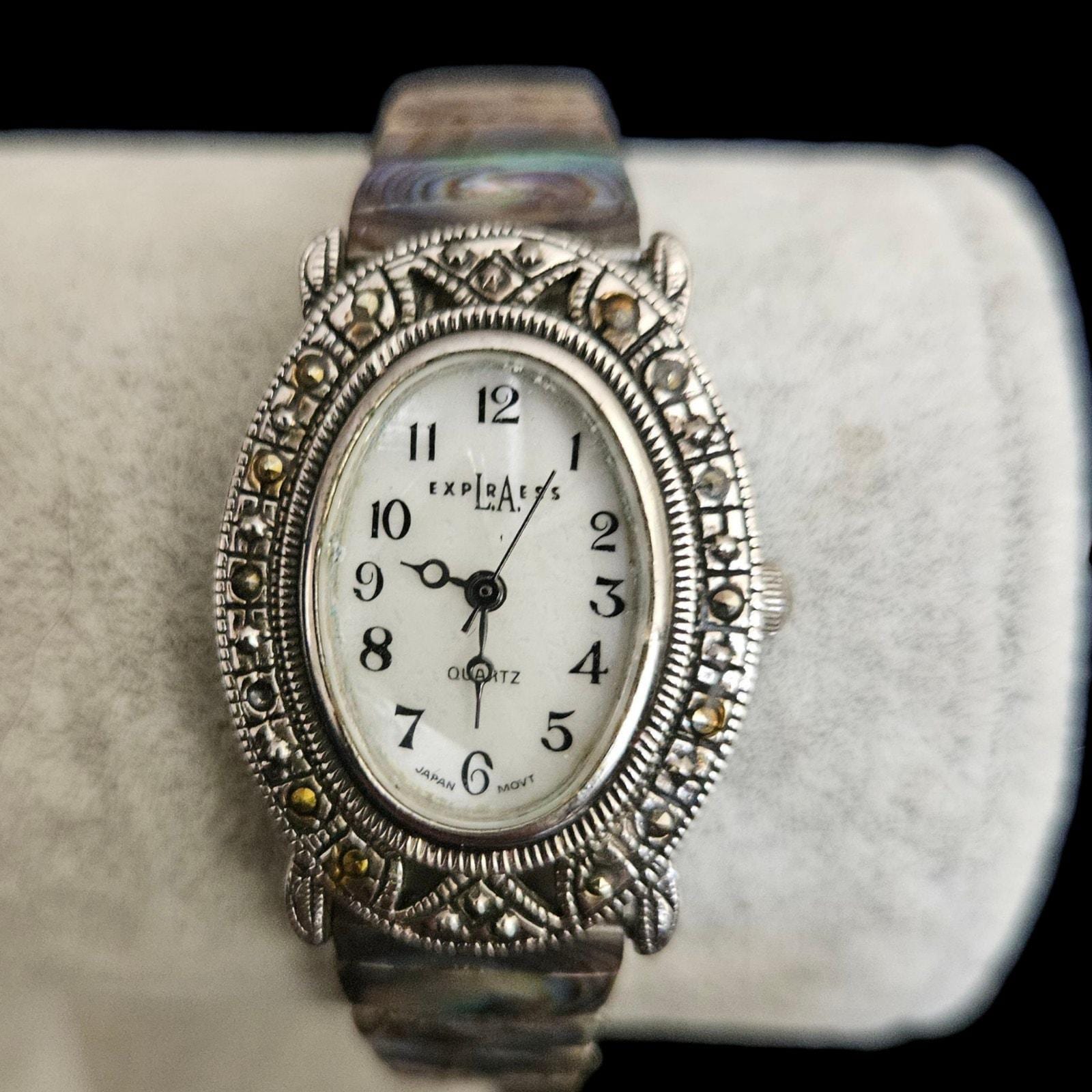 Vintage EUC L.A. Express Two Tone Gold & Silver Tone with Genuine Diamond La Express Watch - Etsy main image 3