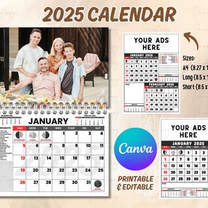 Commercial Calendar 2025 | Editable & Printable in Canva | Business Planner