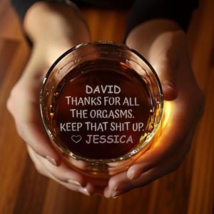 Promise To Always Be By Your Side - Personalized Whiskey Glass - Christmas Gift For Husband