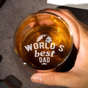 Dad Gift Whiskey Glass - Dad Established Custom Whiskey Glass - First Time Dad Whiskey Glass - Personalized Glass - Dad - Gift For Dad