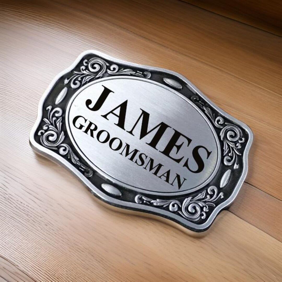 Custom Western Belt Buckle Personalized Men's Belt Buckle Monogram Belt ...
