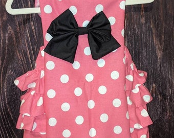 Pink Minnie Mouse Romper Etsy