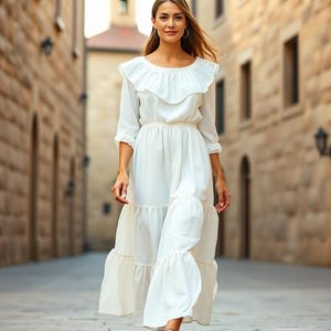 Linen Maxi Dress: Bohemian Soft Cotton Blend, Wedding Guest