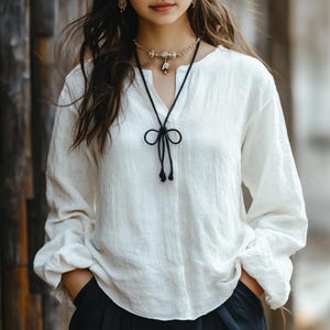 Boho Linen Tunic Shirt: Elegant Summer Style