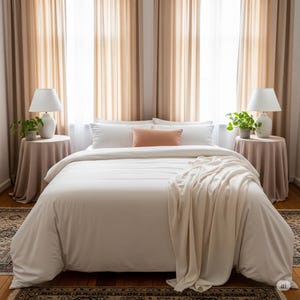 European Flax Linen Bedding Set: Natural, Breathable, Stonewashed