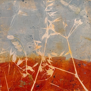 Earthen Silhouettes - Original Acrylic Abstract Landscape
