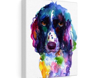 ART PRINT Watercolor English Springer Spaniel painting Svetlana Novikova signed