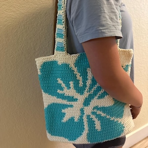 Hibiscus Flower Tote Bag