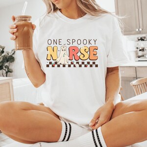 Spooky Nurse Shirt, Halloween Nurse Sweatshirt, Nurse Halloween Gifts, Halloween Nurse Matching, Nurse Halloween T-shirt, Cute Nurse Shirt