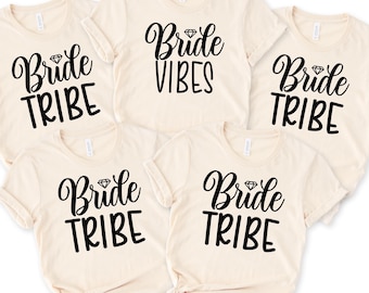 Bride Tribe Shirts, bridesmaid shirts, bachelorette party, wedding party shirt,bridesmaid proposal gift,Bride vibes shirt,Bride Family Shirt