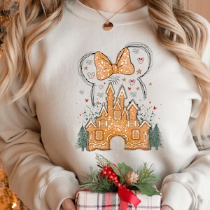 Disney Gingerbread Castle Shirt, Christmas Castle Shirt, Disney Christmas Shirt, Mickey Christmas Shirt, Disney Christmas Family Shirts