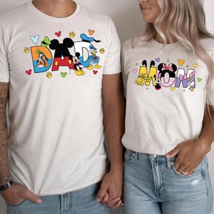 Disney Mom and Dad Shirts, Mickey Dad Shirt, Minnie Mama Shirt, Disney Family Shirt, New Mom Shirt, New Dad Shirt, Mother&#39;s Day gift