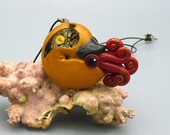 Brass Steampunk Nautilus Necklace, Clockwork Cephalopod Jewelry