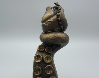 Embrace of the Deep - Faux Bronze Resin Tentacle