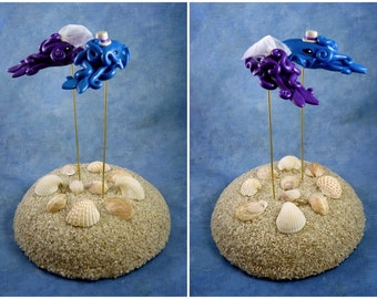 Cuttlefish Wedding Cake Topper - Custom Made for your Wedding