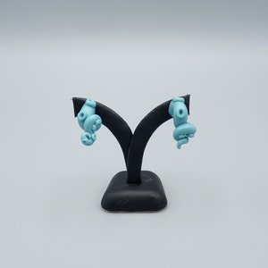 Tropical Tentacle Earrings Handmade Polymer Clay Jewelry image 6
