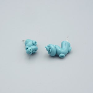 Tropical Tentacle Earrings Handmade Polymer Clay Jewelry image 9
