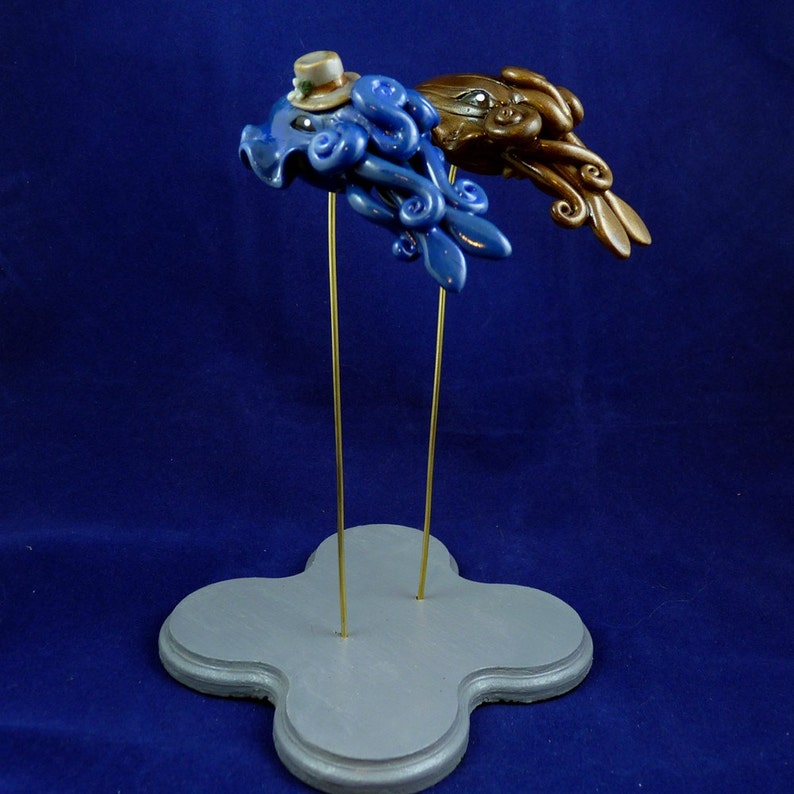 Cuttlefish Wedding Cake Topper Custom Made for your Wedding image 5