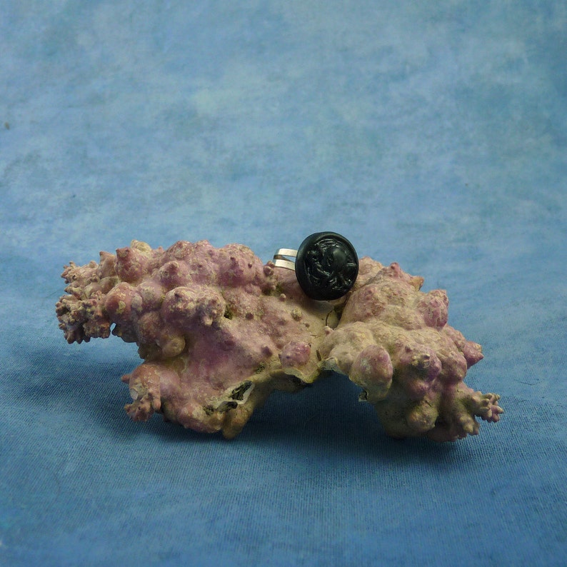 Black Cthulhu Ring, Polymer Clay Lovecraft Jewelry image 5