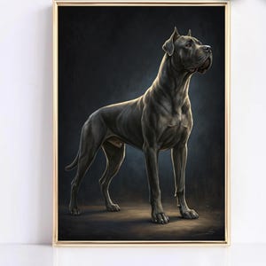 Large and Powerful Cane Corso - Real Large Dog Breed | Home Decor | Gift for Cane Corso Owners | Mastiff Lovers Illustration - Guard Dogs