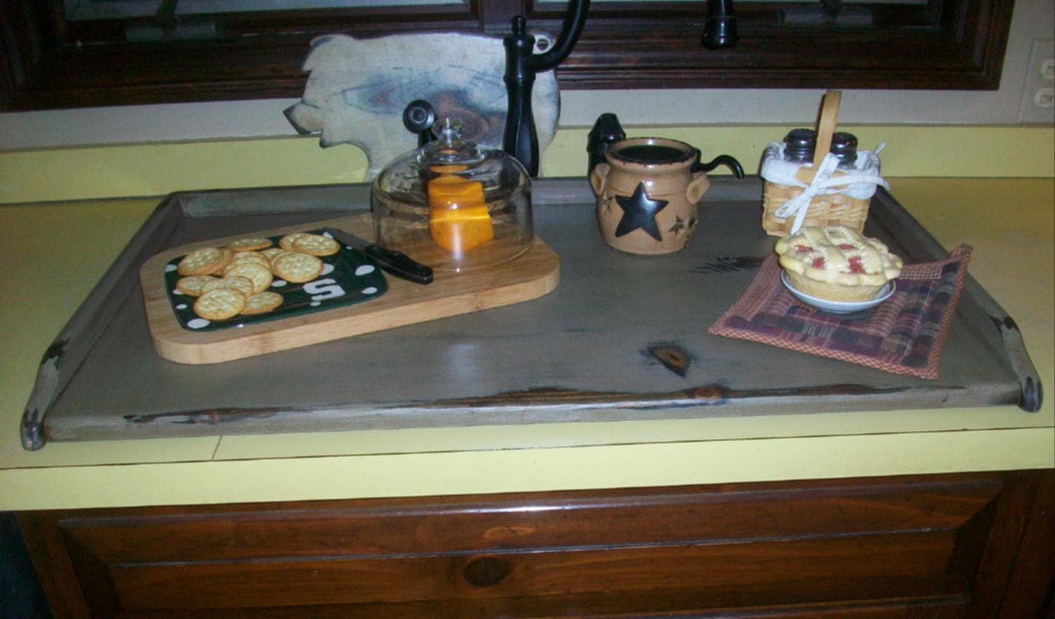 Primitive Breadboard Lg Kitchen SINK COVER or Stove Top Cover Etsy