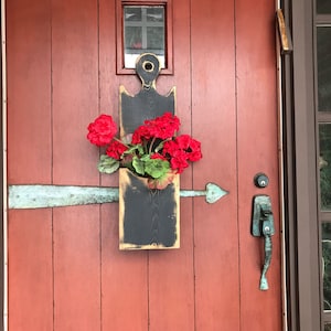 Primitive Door Box - Wall Box -Early Colonial Farmhouse Early American