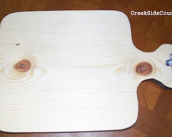 UNFINISHED Wood Furniture Breadboard or Cutting Board , Cheese Board
