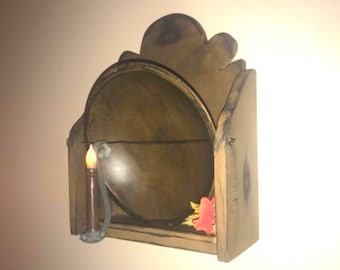Bowl Rack  - Primitive Rustic Wood
