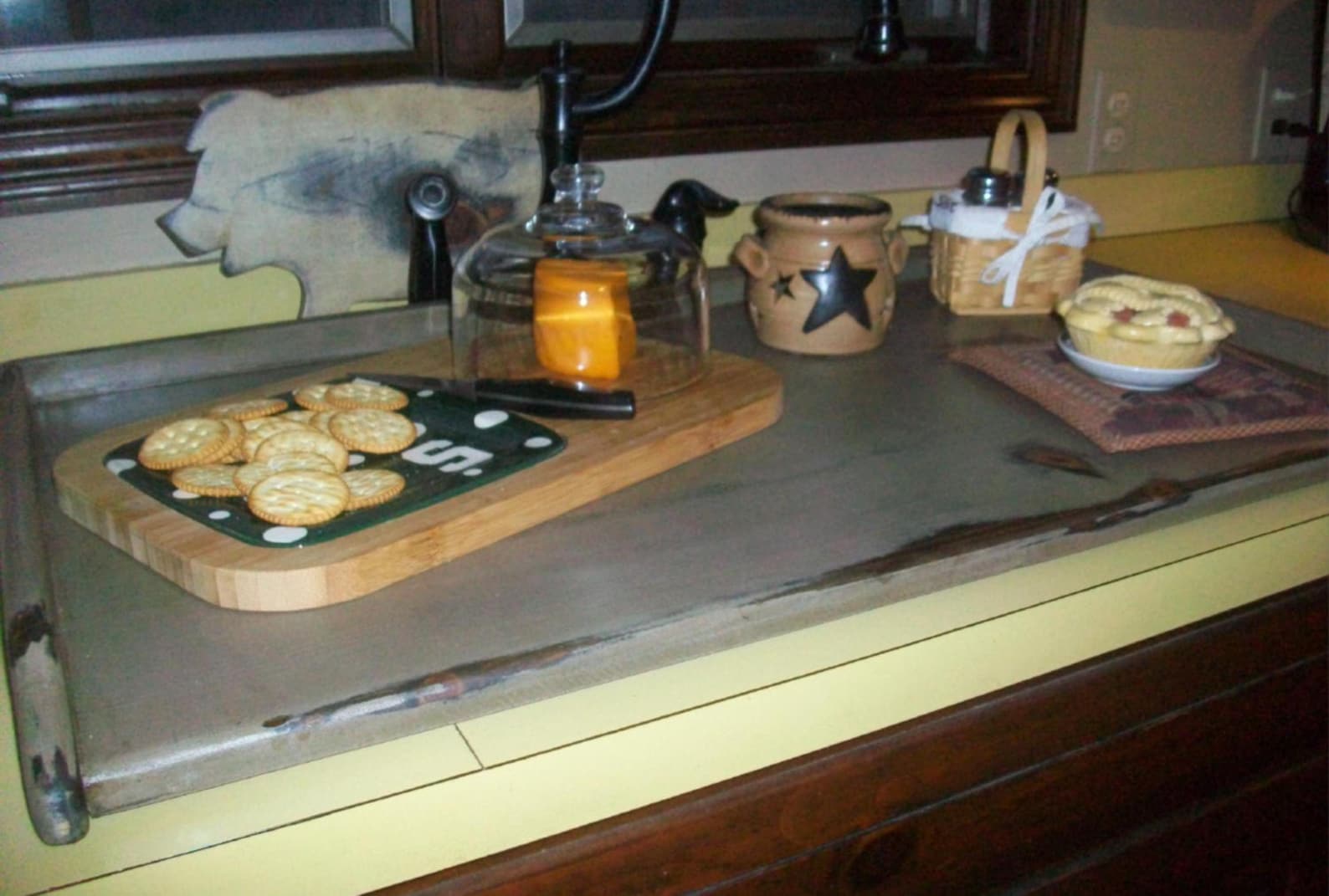 Primitive Breadboard Lg Kitchen SINK COVER or Stove Top Cover Etsy