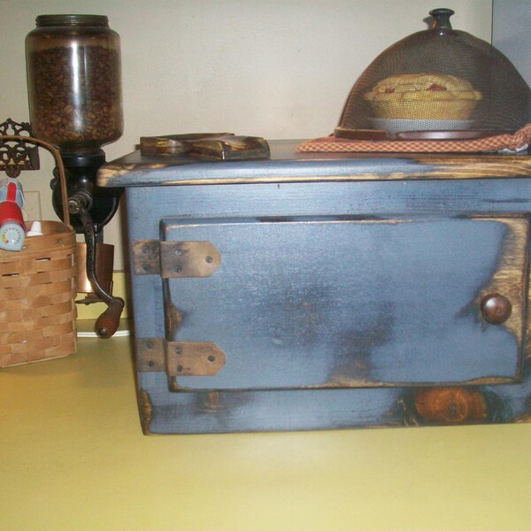 Primitive  Rustic Wood EXTRA-EXTRA LARGE Toaster Cover   -  Deeper Cover -  15" wide x 12 3/4" " deep x 10" tall