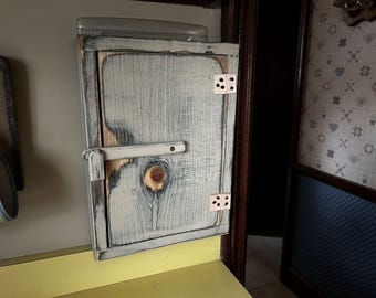 Primitive Thermostat Cover: Hand Painted Pine Control Box
