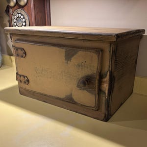 Rustic Wood Toaster Cover: Extra-Large French Blue/Gray Appliance Storage