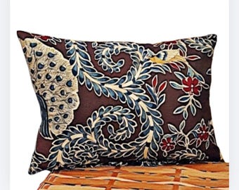 14" x 10" Brunschwig & Fils Rajah Print Pillow