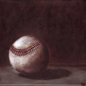 Baseball - - - 8 X 8 print