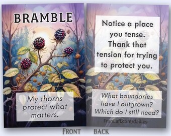 Nature Grounding Cards: Oracle Style Affirmations & Actions (Printable PDF Set 2)