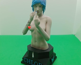 Life is Strange – Busto de Chloe Price – Estatua de resina de 18 cm pintada a mano con base personalizada (versión NSFW)
