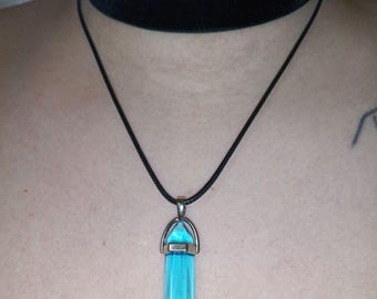 Lost Records: Bloom and Rage – Conjunto de gargantilla y collar Kat – Cinta de terciopelo artesanal y joyería de cristal acrílico azul