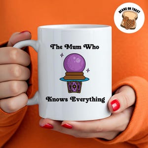 Fête des mères amusante, Mug cadeau d'anniversaire, Mug personnalisé pour maman, Cadeaux de fête des Mères, Mug personnalisé, Boule de cristal, Carte de tarot, Pour elle