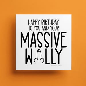 あなたとあなたの巨大なペニスに誕生日おめでとう - 彼、ボーイフレンド、パートナー、夫、セフレ、シチュエーションシップカードへの面白いカード