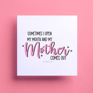 Mama - Muttertag - Geburtstagskarte - Sarkastische Grußkarte für Mama - Geschenk für Mama Stiefmutter - Geschenk für Sie - Mama Geschenk