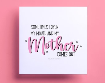 Funny Mothers Day Card for Mum – Sarcastic Humour Greeting Card