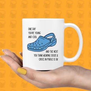 Funny Croc Lover Mug: Personalised Tea Coffee Cup (11oz 15oz)