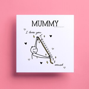 Muttertagskarte, süße Karte für sie, Mama, Mama, Muttertag, Muttertag, Karte für Mutter, glückliche Muttertagskarte, süße Muttertagskarte